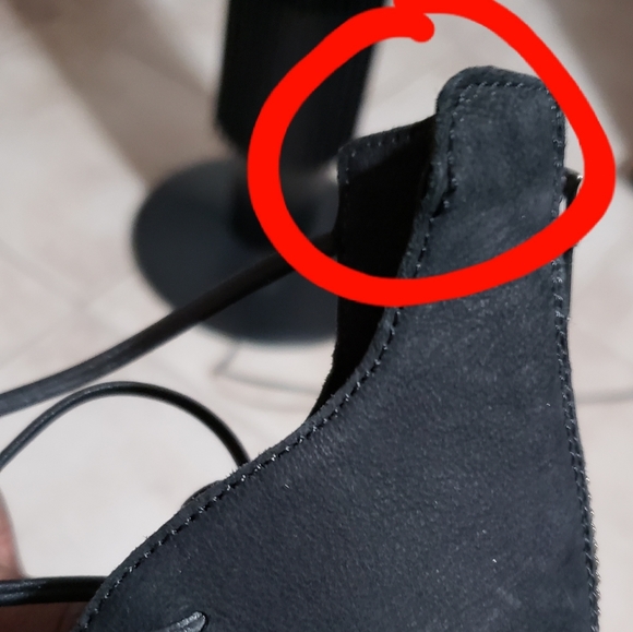 Lace-Up Espadrille Sandal Eileen Fisher Size 11 Black - Picture 10 of 11